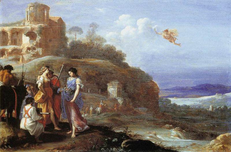 Cornelis van Poelenburch Mercury and Herse Sweden oil painting art